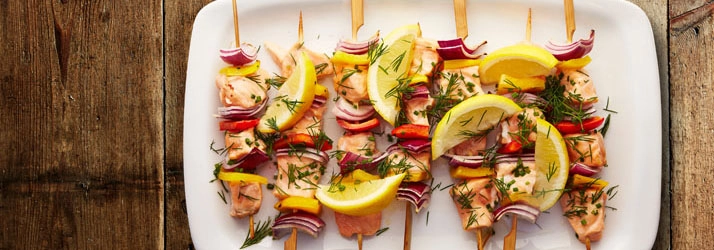Salmon Lemon Skewers With Dill in Mt Sterling KY